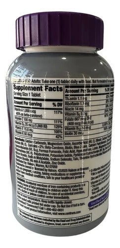 Vitaminas Centrum Silver Women 50+ 200 Tabletas Sin Sabor