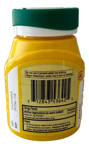 Aspirin 81 Mg Low Dose Americana 300 Enteric Coated Tablets Sin Sabor