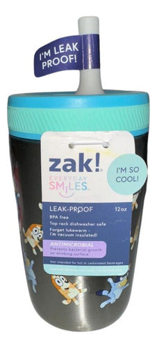 Zak! Bluey Leak-proof Bottle Botella Termo Antifugas 12oz Bluey