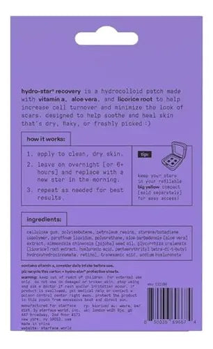 Starface Recovery Parches Antiacné Mixta Morado 32pz - Mixta - Día/noche