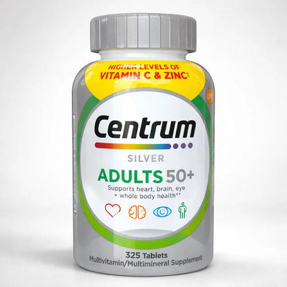 Multivitamínico Centrum Silver +50 Adultos 325 Tabletas Sin Sabor