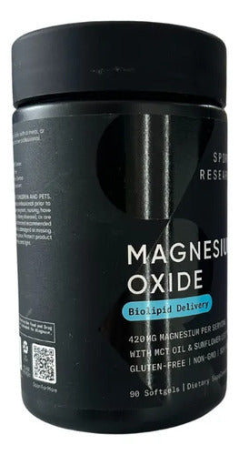 Oxido De Magnesio Suplemento Mujer Y Hombre 90 Capsulas Sin Sabor