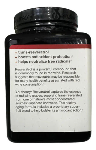 Resveratrol Antioxidante Vitaminas Mujer Hombre 290 Tabletas Sin Sabor