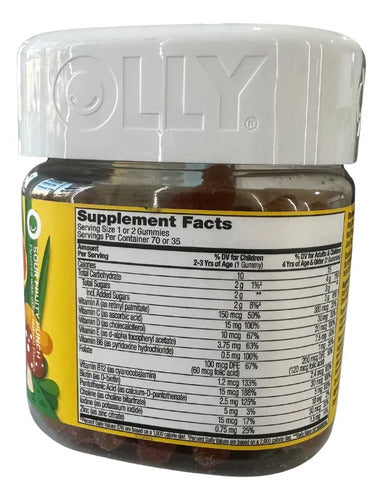 Multivitamínico Para Niños 70 Gomitas Vitaminas Minerales Berry