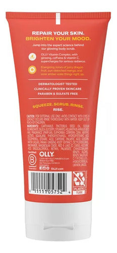 Scrub Corporal Olly Btight Mood + Skin Exfoliante Suave Citricos