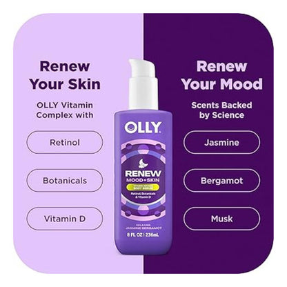 Olly Renew Mood + Skin Sérum Corporal Relaxing Jasmine Bergamot