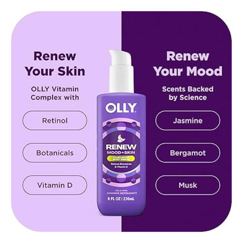 Olly Renew Mood + Skin Sérum Corporal Relaxing Jasmine Bergamot