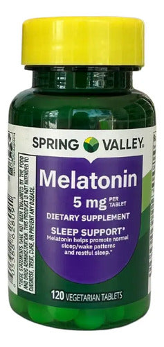 Melatonina Pastillas Para Dormir 120 Tabletas Spring Valley Sin Sabor