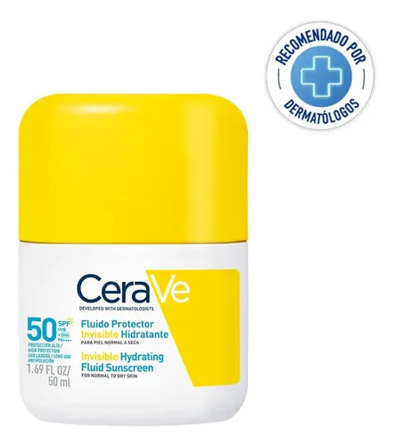 Cerave Fluido Protector Invisible Hidratante 50fps 50ml