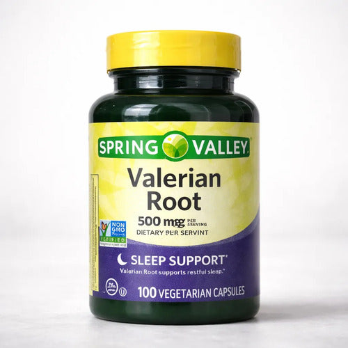 Valeriana Apoyo Para Dormir 500 Mg Cansancio 100 Capsulas Sin Sabor