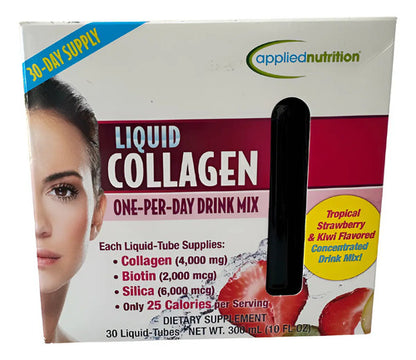 Colageno Hidrolizado Biotina 30 Tubos Sabor Fresa Kiwi Kiwi Fresa