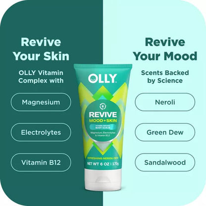 Olly Revive Body Scrub Exfoliante Para Cuerpo Vitamina B12 Refreshing Neroli Dew