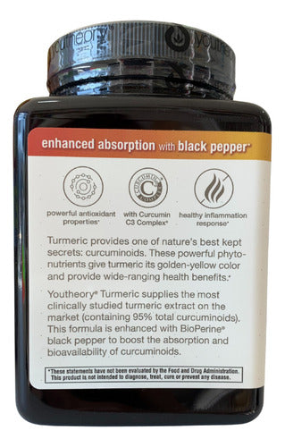 Turmeric Cúrcuma 210 Capsulas Suplemento Vegetariano Sin Sabor