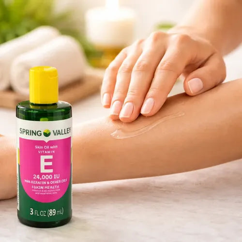 Vitamina E Con Keratina Aceite Hidratante Spring Valley Sin Sabor