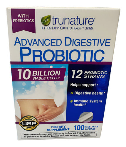 Probióticos Para La Digestión Prebióticos 100 Capsulas Sin Sabor