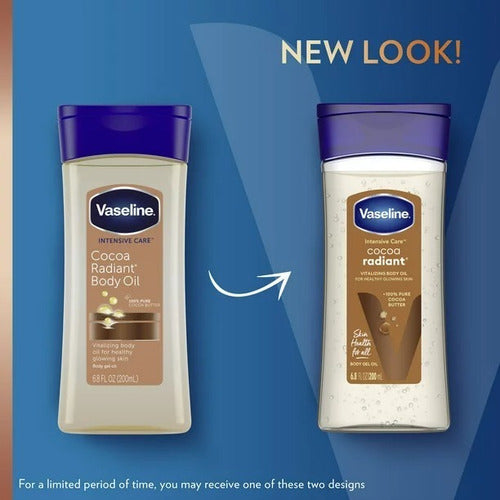 Vaseline Cocoa Radiant Body Oil Humectante Corporal Cacao