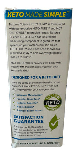 Pastillas Keto Slim 60 Capsulas Pérdida De Peso Dietético Sin Sabor