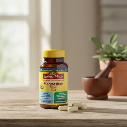 Citrato De Magnesio 250 Mg Soporte Nutricional 60 Caps Sin Sabor