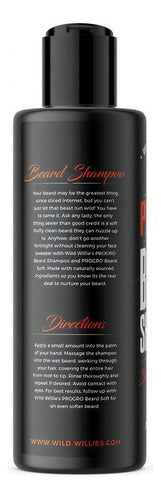 Shampoo Barba Wild Willies Biotina & Cafeína Menta
