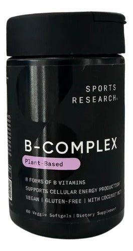 B-complex Vitaminas Complejo B Suplemento Vegano 60 Capsulas Sin Sabor
