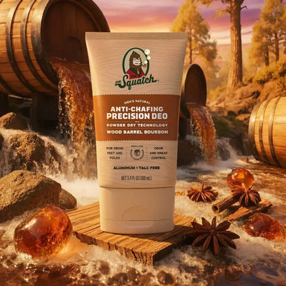 Anti Chafing Precision Deo Wood Barrel Bourbon Dr. Squatch Wood Barrel Bourbon