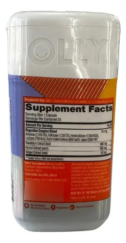 Suplemento Digestión Saludable 25 Capsulas Antiinflamatorio Sin Sabor