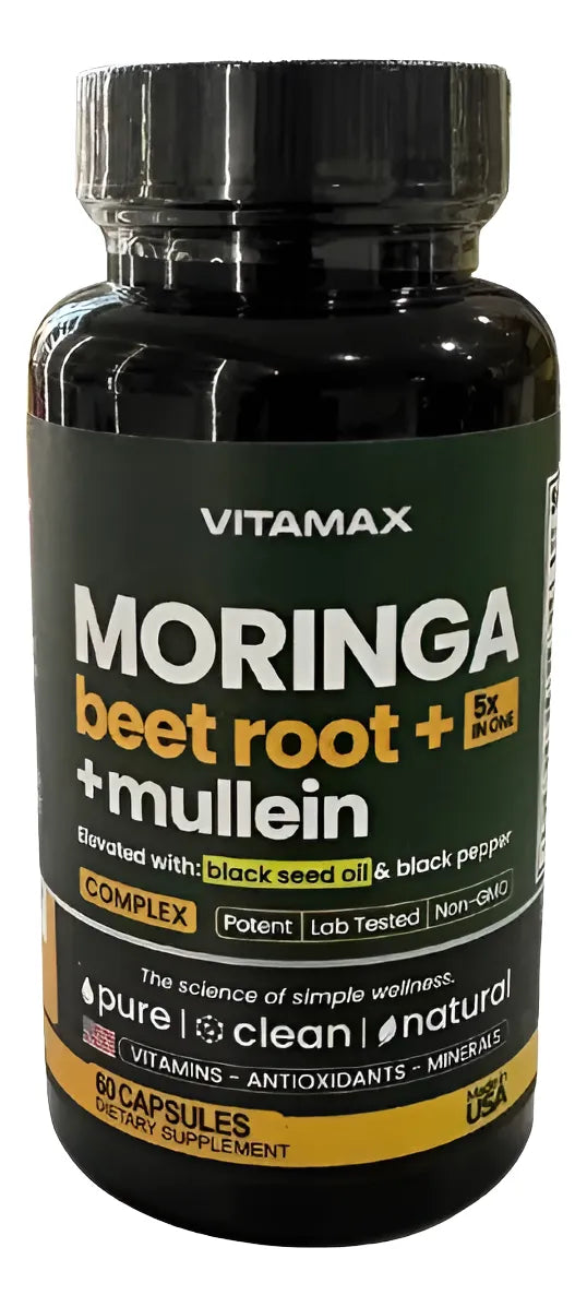 Moringa Extremadamente Eficaz Con 60 Cápsulas Antioxidante Sin Sabor