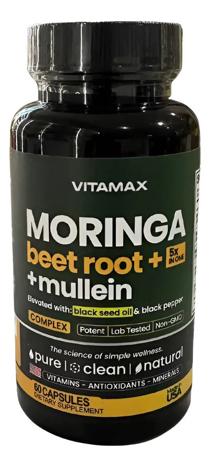 Moringa Extremadamente Eficaz Con 60 Cápsulas Antioxidante Sin Sabor