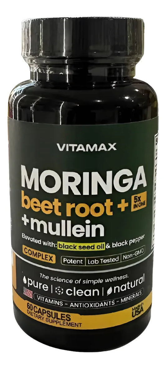 Moringa Extremadamente Eficaz Con 60 Cápsulas Antioxidante Sin Sabor