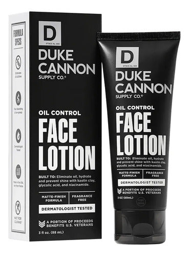 Face Lotion Oil Control Duke Cannon Grasa Día/noche