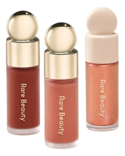 Rare Beauty Mini Blush & Luminize Trio 3 Tonos - Beloved, Virtue & Enliven