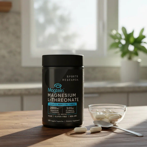 L-treonato De Magnesio Magtein® 135 Cápsulas Mejora Memoria Sin Sabor