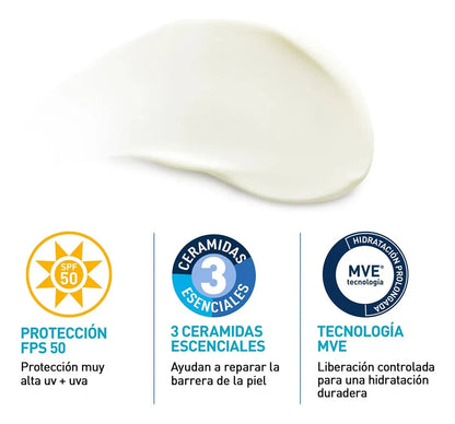 Cerave Loción Protectora Invisible Hidratante 50fps 177ml