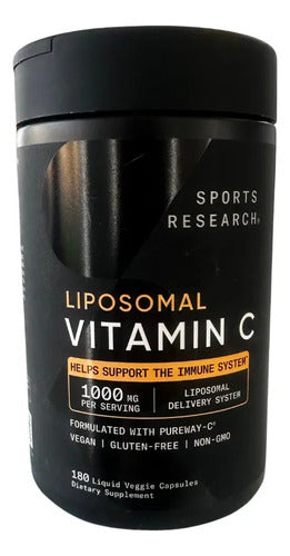 Vitamina C 180 Cápsulas Antioxidante Mujer Y Hombre Sin Sabor