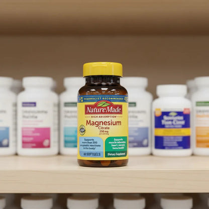 Citrato De Magnesio 250 Mg Soporte Nutricional 60 Caps Sin Sabor