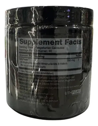 Suplemento Nmnh Mononucleotido De Nicotinamida 60 Capsulas Sin Sabor