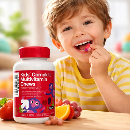 Multivitamínico Kid 150 Tabletas De Frutas Fortalecer Huesos Frutas