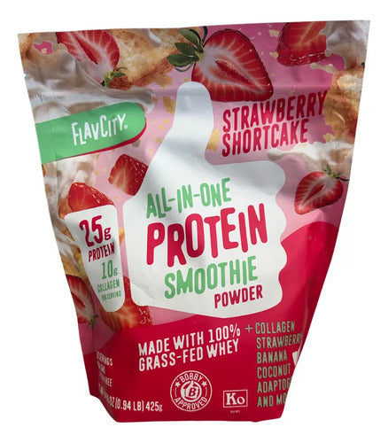 Proteína Whey Suplemento En Polvo Smoothie Sabor Fresa 425g Fresa