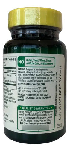 Shilajit 500 Mg 60 Capsulas Apoyo Inmunológico Ácido Fúlvico Sin Sabor