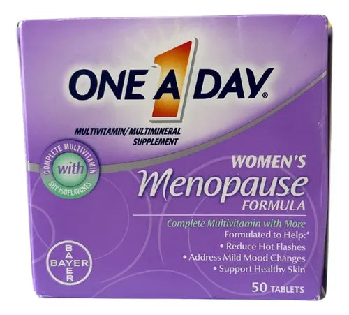 Suplemento Alivio Menopausia Bochornos Multivitaminas 50tab Sin Sabor