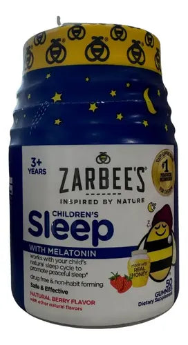 Melatonina Kids 1mg 50 Gomitas Frutos Rojos Mejora El Sueño Frutos Rojos