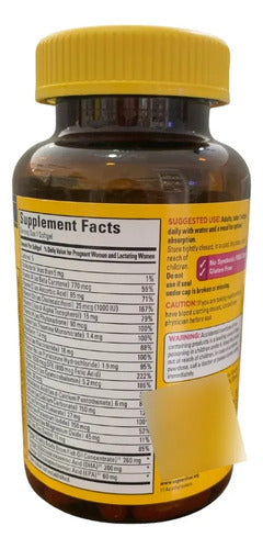 Multivitamínico Prenatal Ácido Fólico Hierro 90 Softgels Sin Sabor