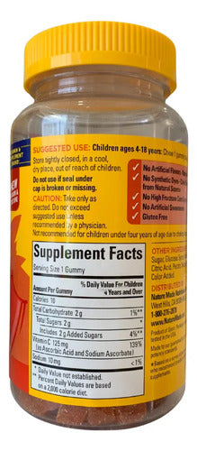 Nature Made Kids First Vitamina C 110 Gomitas Para Niños Mandarina