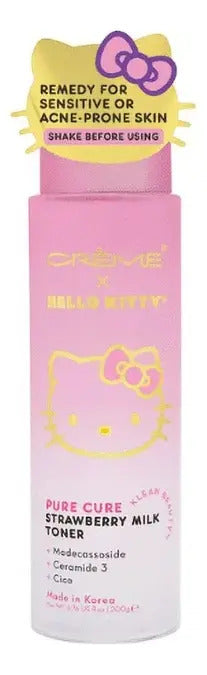 Toner Facial Strawberry Milk The Creme Hello Kitty 200ml Todo Tipo De Piel Día/noche