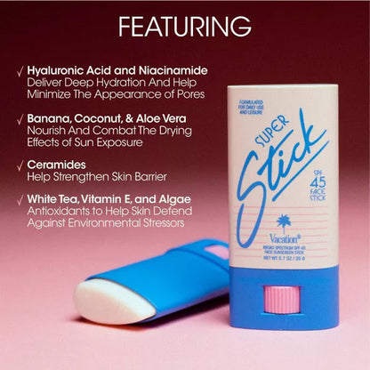 Vacation Super Stick Spf 45 - Protector Solar Barra