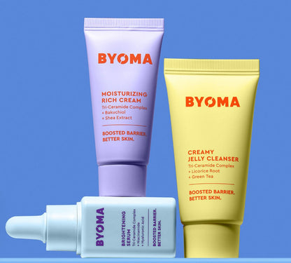 Byoma So Bright Set Minis Limpiador, Crema Y Serum Kit