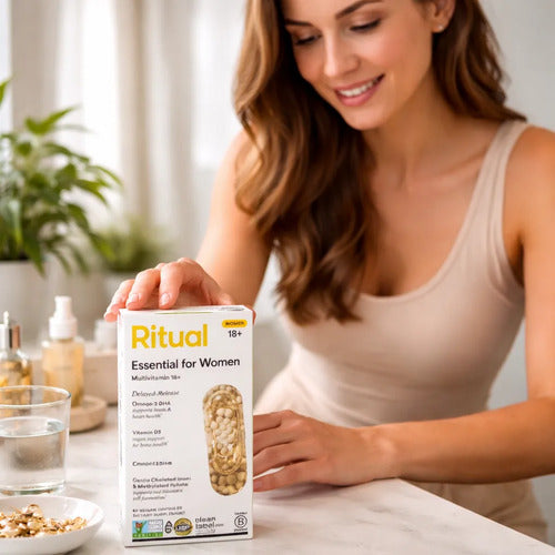 Multivitamínico Para Mujer 60 Capsulas Hierro Omega-3 Y D3 Sin Sabor
