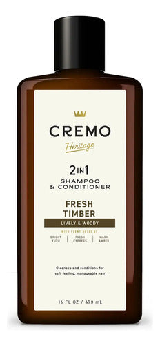 Cremo 2 En 1 Shampoo Y Acondicionador Fresh Timber 473 Ml