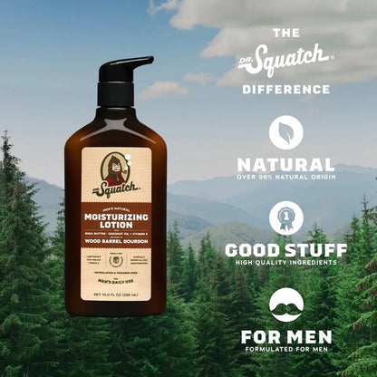Loción Corporal Dr. Squatch Bourbon 295ml Bourbon En Barril De Madera