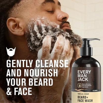 Jabón Líquido Facial Y Barba Vainilla Cedro Every Man Jack Día